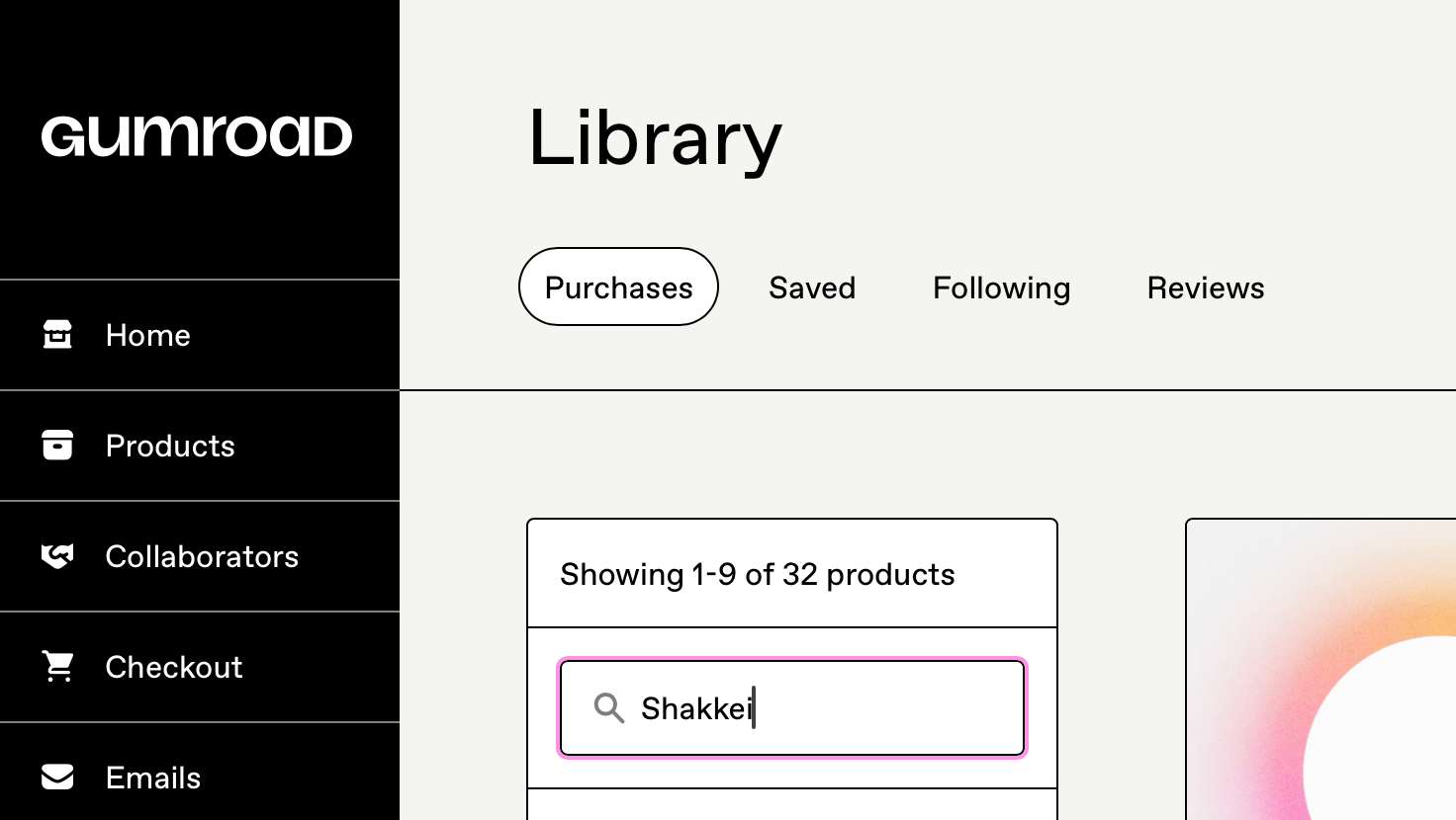 Gumroad Library