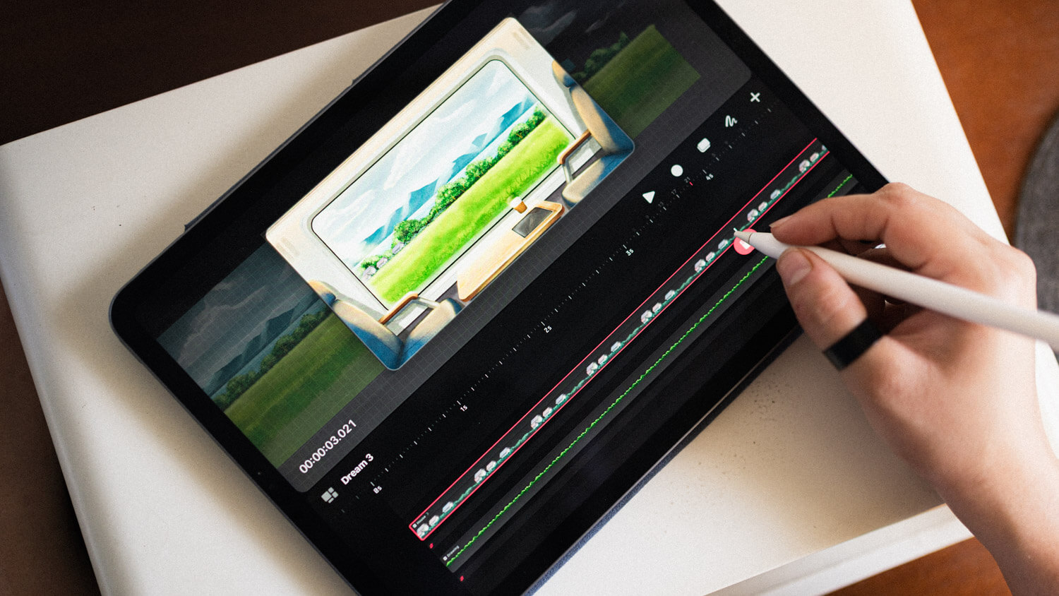 Making a scene animate in Procreate Dreams
